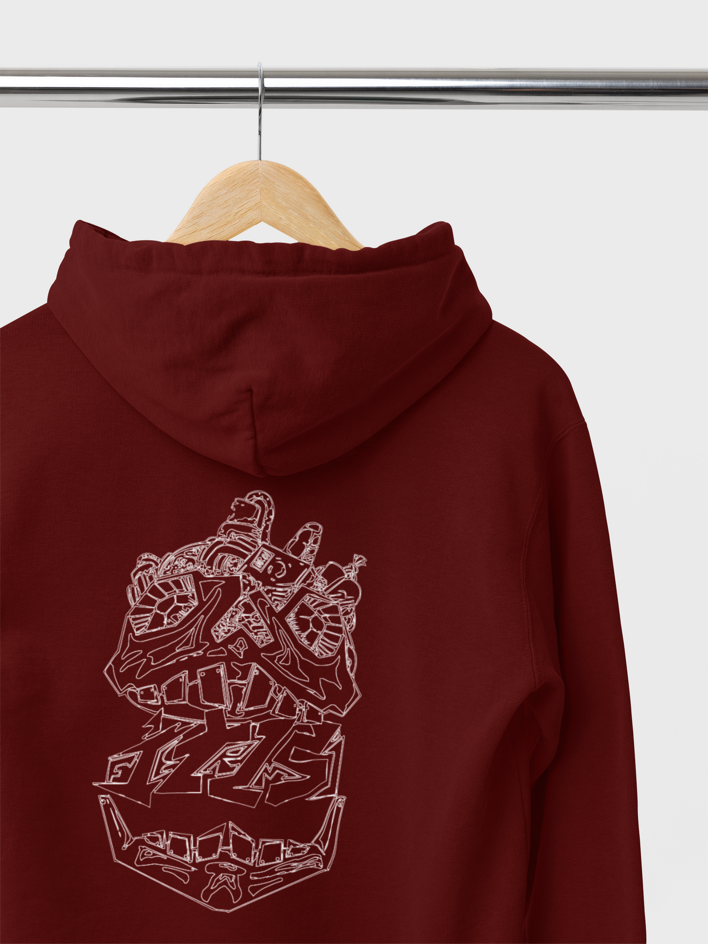 FERMI- Special Edition - Felpa Cappuccio Bordeaux