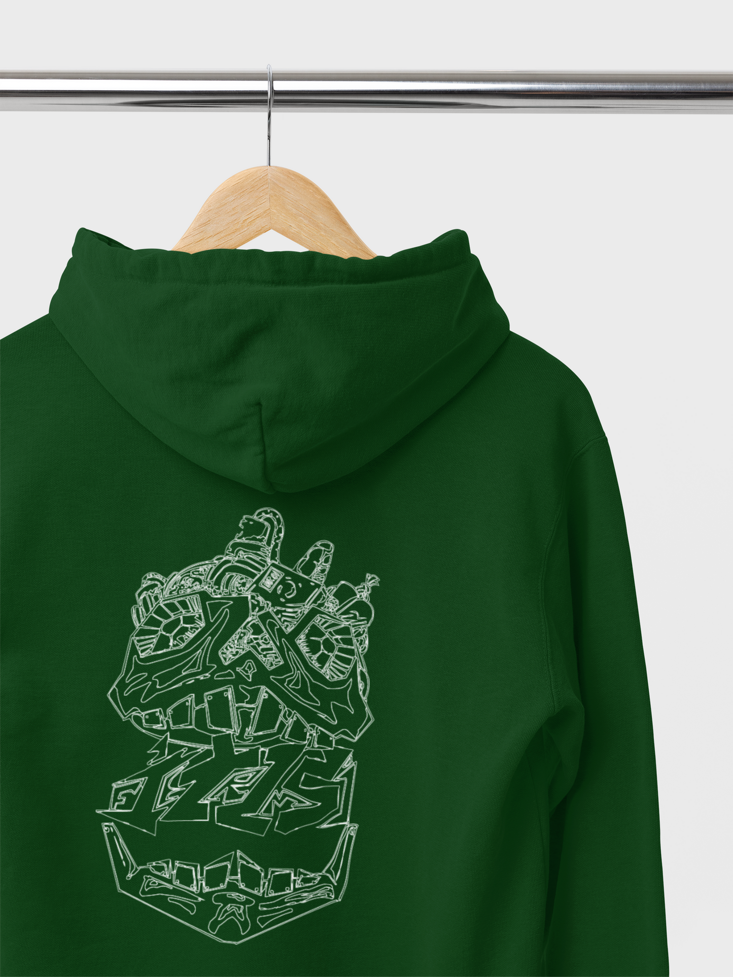 FERMI- Special Edition - Felpa Cappuccio Verde