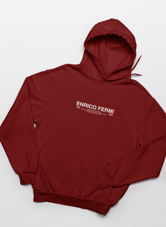 FERMI- Felpa Cappuccio Bordeaux